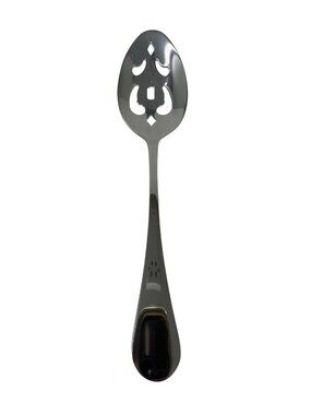 Cambridge Chalet Stainless Steel Slotted Serving Spoon W/ Classic Cutout Design